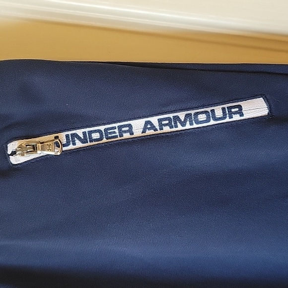Under Armour Navy Joggers with White Accents - Picture 3 of 10